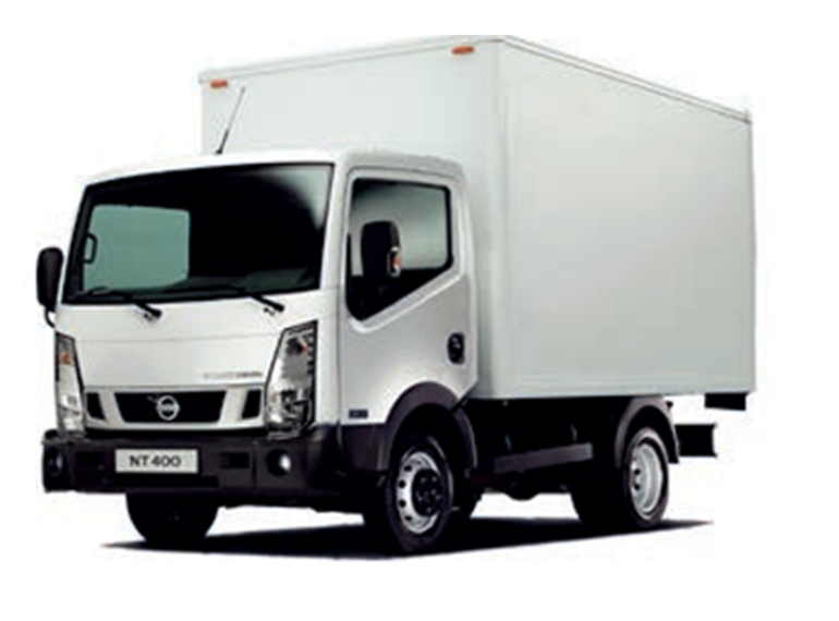 Nissan nt400 paquetero 20m3 + plataforma
